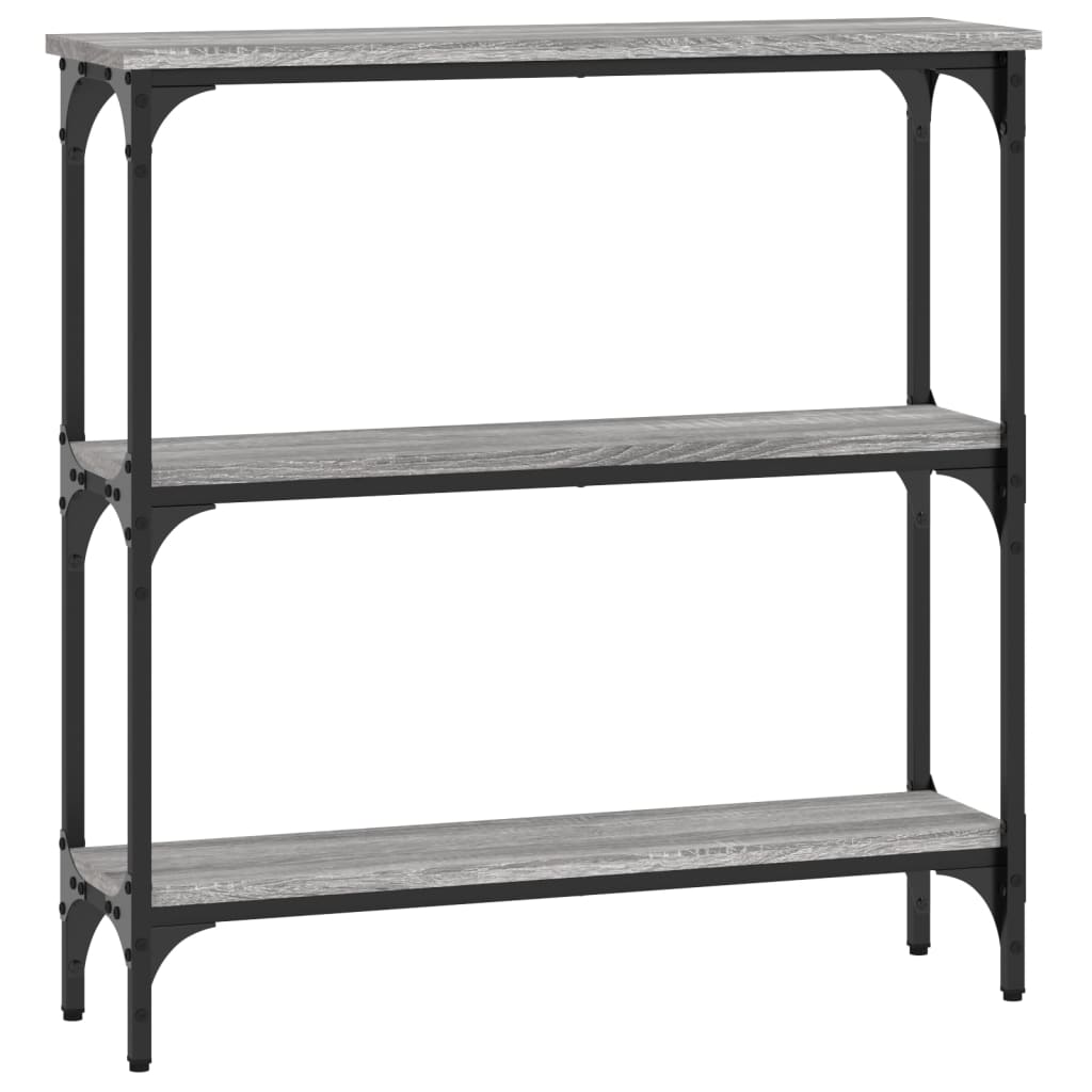 Mesa consola - mesa de entrada madera de ingeniería gris sonoma 75x22,5x75 cm