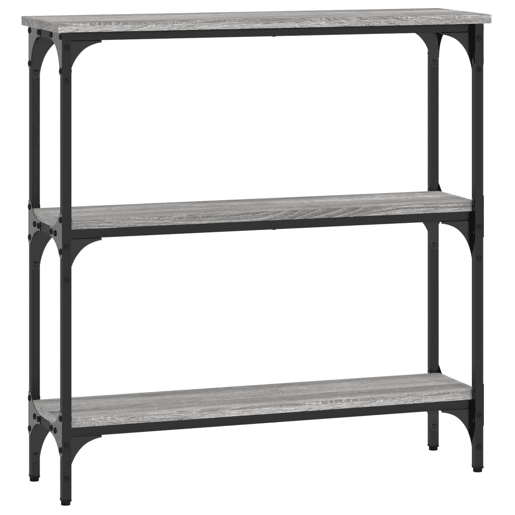 Mesa Consola - Mesa De Entrada 75x22,5x75 cm derivados de madeira cinzento sonoma