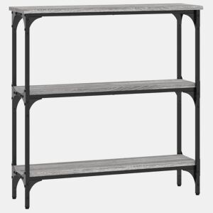 Mesa Consola - Mesa De Entrada 75x22,5x75 cm derivados de madeira cinzento sonoma