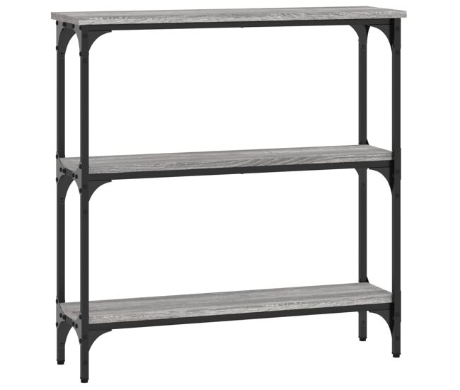 Mesa consola - mesa de entrada madera de ingeniería gris sonoma 75x22,5x75 cm