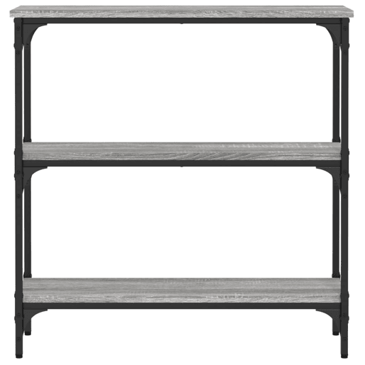 Mesa Consola - Mesa De Entrada 75x22,5x75 cm derivados de madeira cinzento sonoma