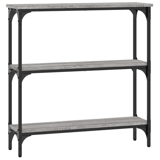 Mesa Consola - Mesa De Entrada 75x22,5x75 cm derivados de madeira cinzento sonoma