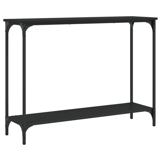 Mesa Consola - Mesa De Entrada 101x30,5x75 cm derivados de madeira preto