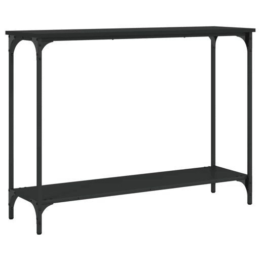 Mesa Consola - Mesa De Entrada 101x30,5x75 cm derivados de madeira preto
