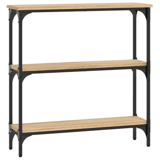 Mesa Consola - Mesa De Entrada 75x22,5x75 cm derivados de madeira carvalho sonoma
