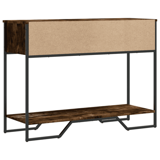 Mesa Consola - Mesa De Entrada 100x35x74,5cm derivados de madeira carvalho fumado