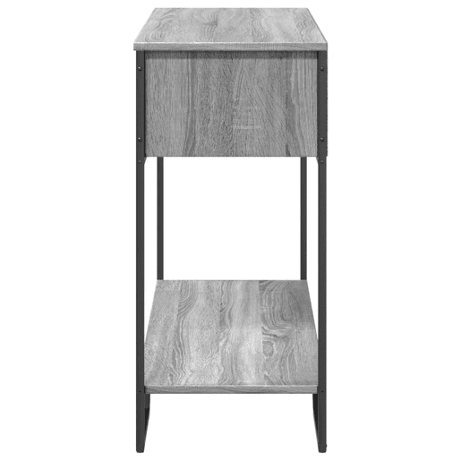 Mesa Consola - Mesa De Entrada 100x35x74,5 cm derivados madeira cinzento sonoma