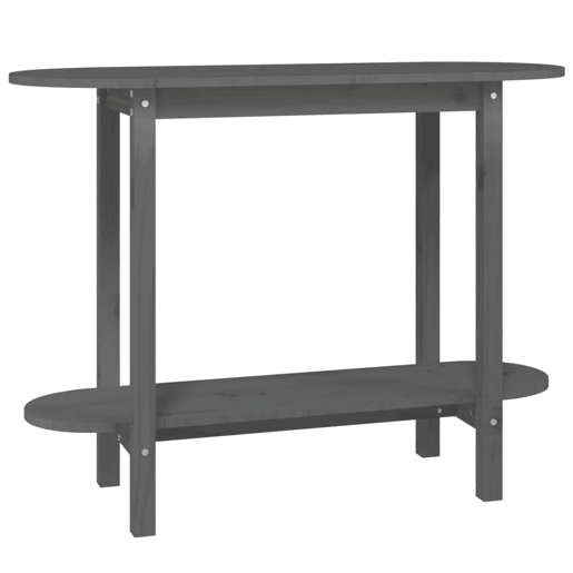 Mesa Consola - Mesa De Entrada 110x40x80 cm madeira de pinho maciça cinzento