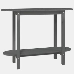 Mesa Consola - Mesa De Entrada 110x40x80 cm madeira de pinho maciça cinzento