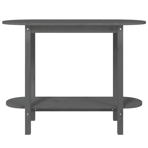 Mesa Consola - Mesa De Entrada 110x40x80 cm madeira de pinho maciça cinzento