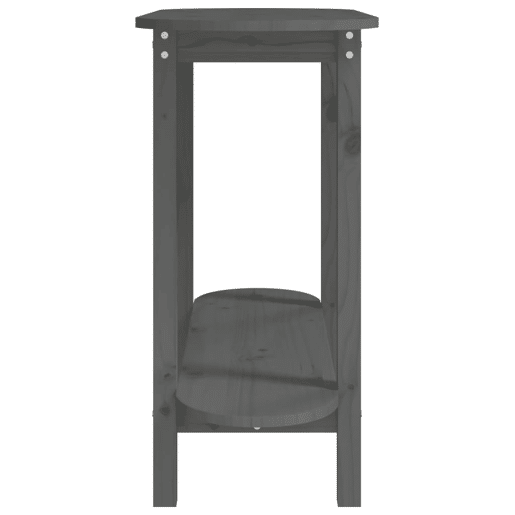 Mesa Consola - Mesa De Entrada 110x40x80 cm madeira de pinho maciça cinzento