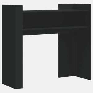 Mesa Consola - Mesa De Entrada 100x35x90 cm derivados de madeira preto