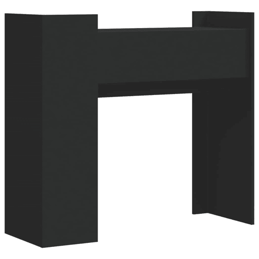 Mesa Consola - Mesa De Entrada 100x35x90 cm derivados de madeira preto