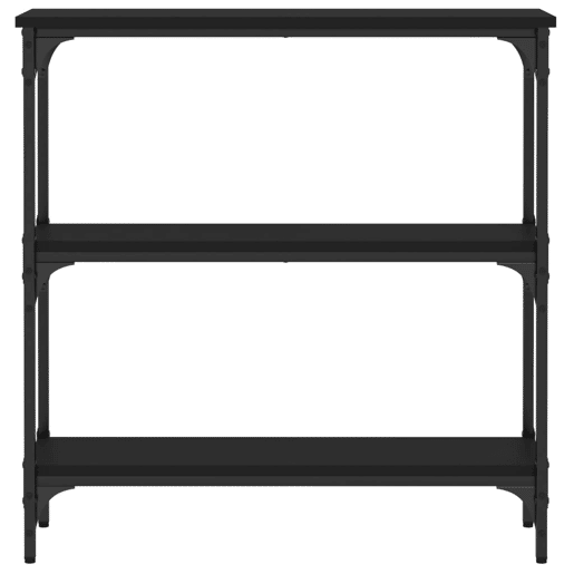 Mesa Consola - Mesa De Entrada 75x22,5x75 cm derivados de madeira preto