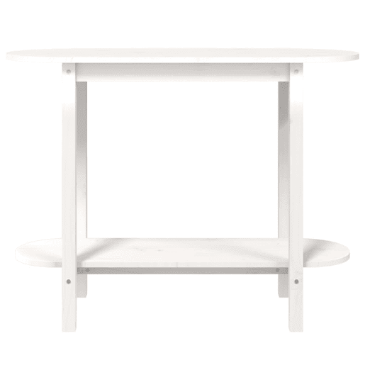 Mesa Consola - Mesa De Entrada 110x40x80 cm pinho maciço branco
