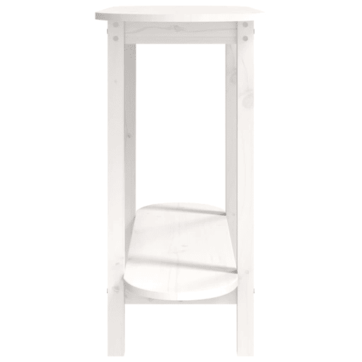 Mesa Consola - Mesa De Entrada 110x40x80 cm pinho maciço branco
