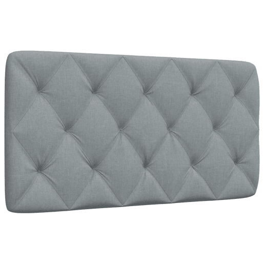 Almofadão de Cabeceira - Cabeceira de cama 100 cm tecido cinzento-claro