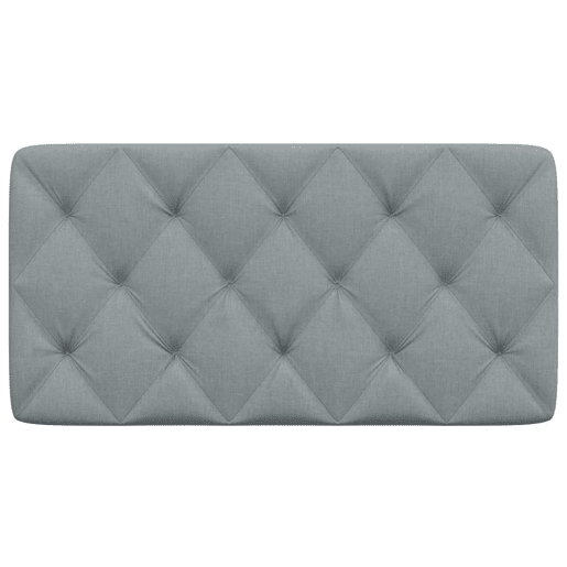 Almofadão de Cabeceira - Cabeceira de cama 100 cm tecido cinzento-claro