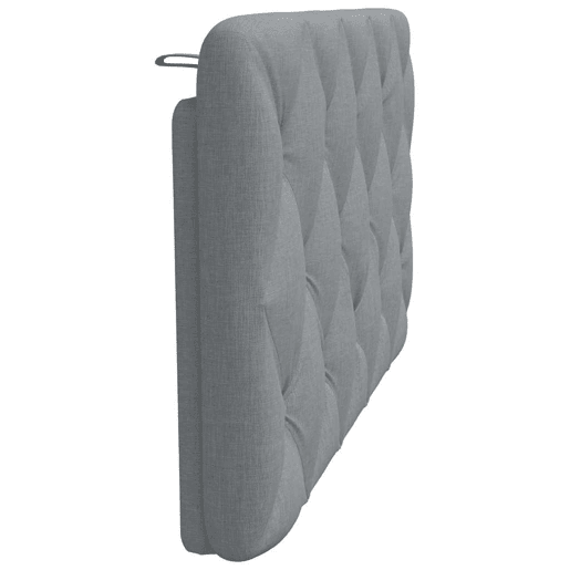 Almofadão de Cabeceira - Cabeceira de cama 100 cm tecido cinzento-claro