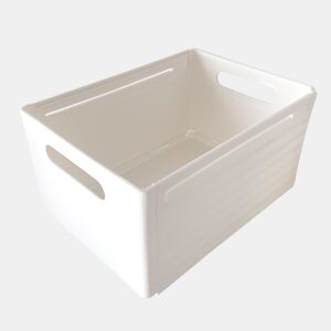 Organizador de Cozinha Expansível em Polipropileno u2013 Medidas: 10x28-48x8 cm e 20x28-48x15 cm u2013 Ideal para Gavetas e Bancadas u2013 Branco u2013 Marca Nyana Home