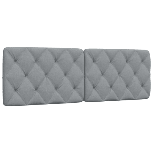 Almofadão de Cabeceira - Cabeceira de cama 160 cm tecido cinzento-claro