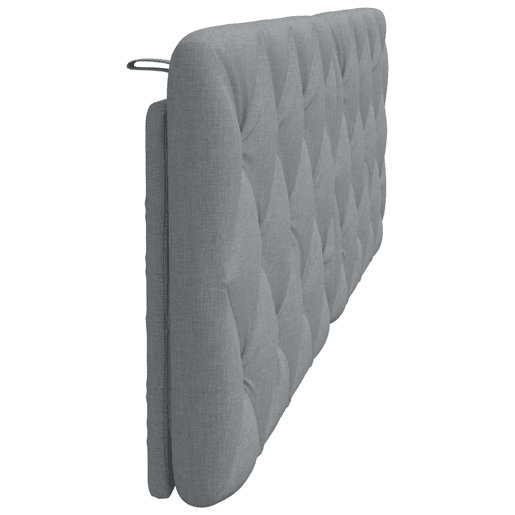 Almofadão de Cabeceira - Cabeceira de cama 160 cm tecido cinzento-claro