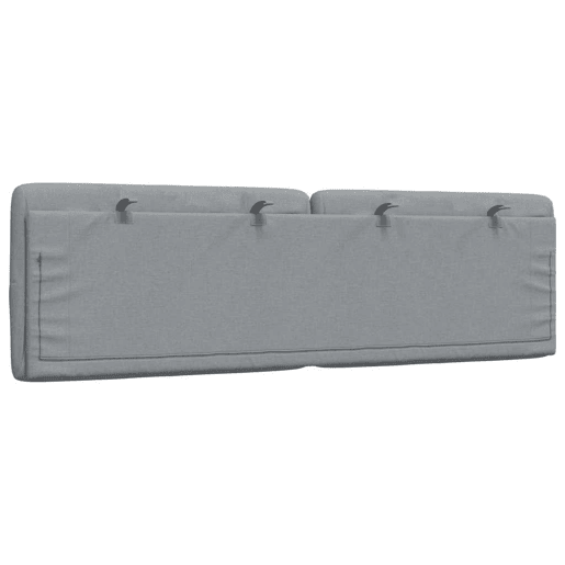 Almofadão de Cabeceira - Cabeceira de cama 160 cm tecido cinzento-claro