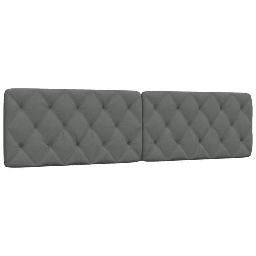 Almofadão de Cabeceira - Cabeceira de cama 200 cm tecido cinzento-escuro Almofadão de Cabeceira - Cabeceira de cama 200 cm tecido cinzento-escuro