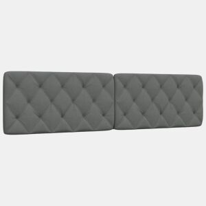 Almofadão de Cabeceira - Cabeceira de cama 200 cm tecido cinzento-escuro