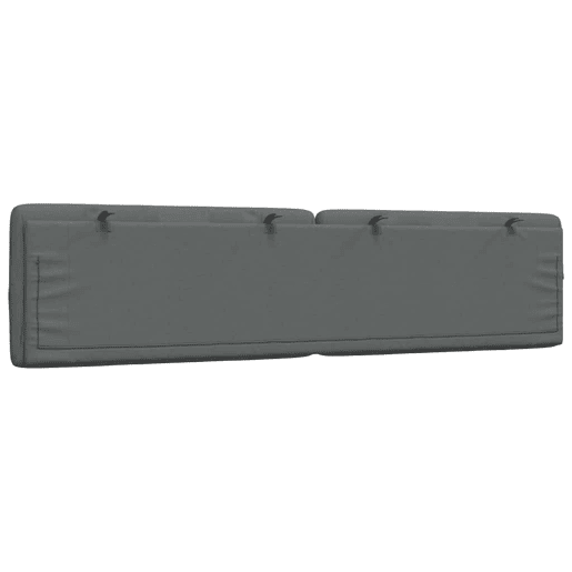Almofadão de Cabeceira - Cabeceira de cama 200 cm tecido cinzento-escuro Almofadão de Cabeceira - Cabeceira de cama 200 cm tecido cinzento-escuro