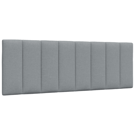 Almofadão de Cabeceira - Cabeceira de cama 140 cm tecido cinzento-claro