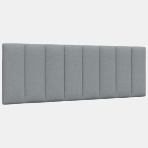 Almofadão de Cabeceira - Cabeceira de cama 140 cm tecido cinzento-claro