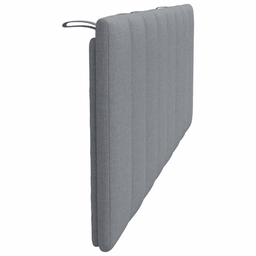 Almofadão de Cabeceira - Cabeceira de cama 140 cm tecido cinzento-claro
