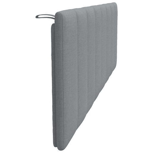 Almofadão de Cabeceira - Cabeceira de cama 160 cm tecido cinzento-claro