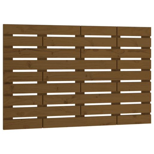 Cabeceira - Cabeceira de cama de parede 81x3x63 cm pinho maciço castanho-mel