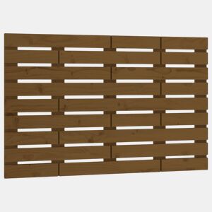 Cabeceira - Cabeceira de cama de parede 81x3x63 cm pinho maciço castanho-mel