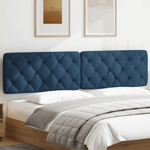Almofadão de Cabeceira - Cabeceira de cama 200 cm tecido azul