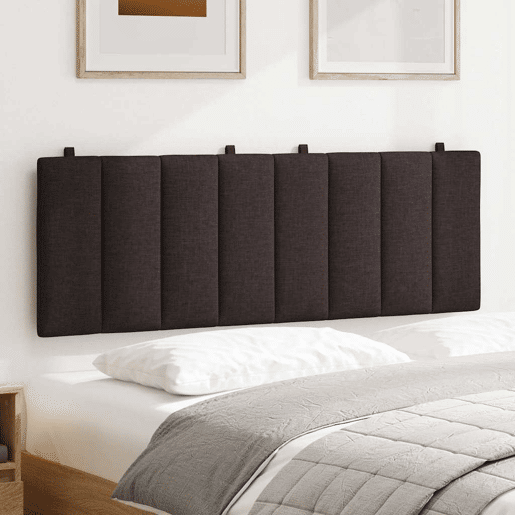 Almofadão de Cabeceira - Cabeceira de cama 140 cm tecido castanho-escuro Almofadão de Cabeceira - Cabeceira de cama 140 cm tecido castanho-escuro