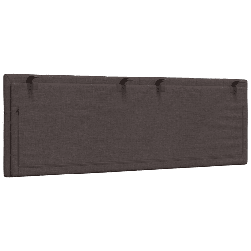Almofadão de Cabeceira - Cabeceira de cama 140 cm tecido castanho-escuro Almofadão de Cabeceira - Cabeceira de cama 140 cm tecido castanho-escuro