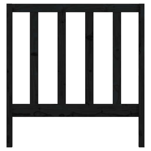Cabeceira - Cabeceira de cama 81x4x100 cm pinho maciço preto