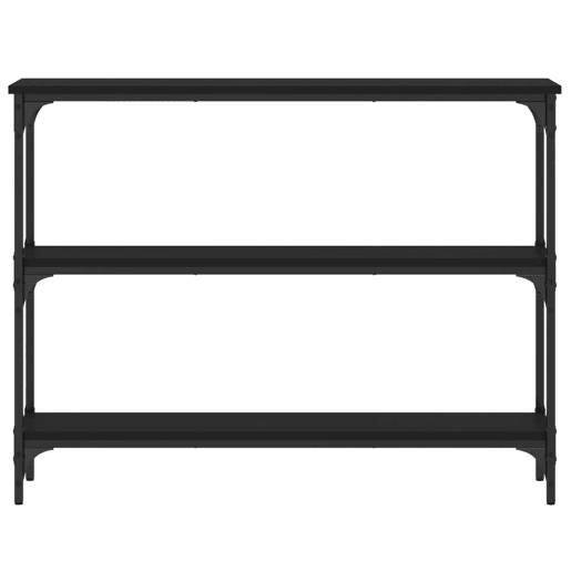 Mesa Consola - Mesa De Entrada 100x22,5x75 cm derivados de madeira preto