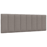 Almofadão de Cabeceira - Cabeceira de cama 140 cm tecido cinzento-acastanhado