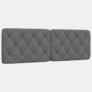 Almofadão de Cabeceira - Cabeceira de cama 160 cm tecido cinzento-escuro