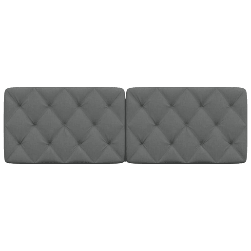 Almofadão de Cabeceira - Cabeceira de cama 160 cm tecido cinzento-escuro