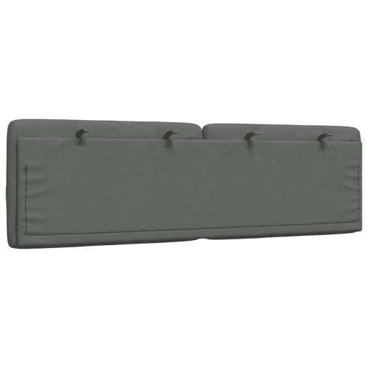 Almofadão de Cabeceira - Cabeceira de cama 160 cm tecido cinzento-escuro
