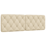 Almofadão de Cabeceira - Cabeceira de cama 160 cm tecido creme