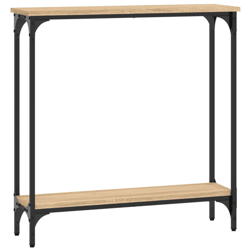 Mesa Consola - Mesa De Entrada 75x22,5x75 cm derivados de madeira carvalho sonoma