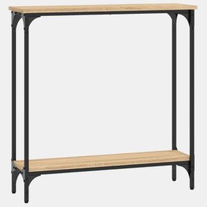 Mesa Consola - Mesa De Entrada 75x22,5x75 cm derivados de madeira carvalho sonoma