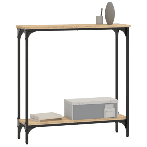 Mesa Consola - Mesa De Entrada 75x22,5x75 cm derivados de madeira carvalho sonoma