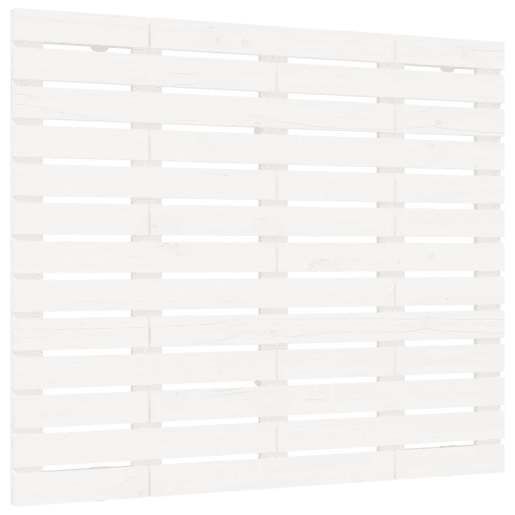 Cabeceira - Cabeceira de cama de parede 126x3x91,5cm madeira de pinho maciça branco